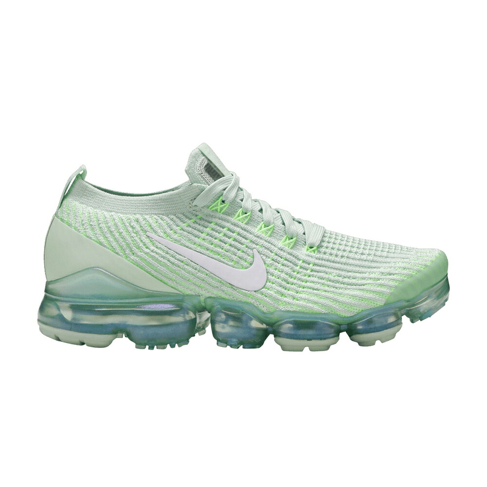 ナイキ フライニット 翡翠 ジェード オーラ 白色 ホワイト エアヴェイパーマックス 'JADE AURA' スニーカー レディース NIKE WMNS AIR VAPORMAX FLYKNIT 3 / JADE AURA WHITE｜スニケス