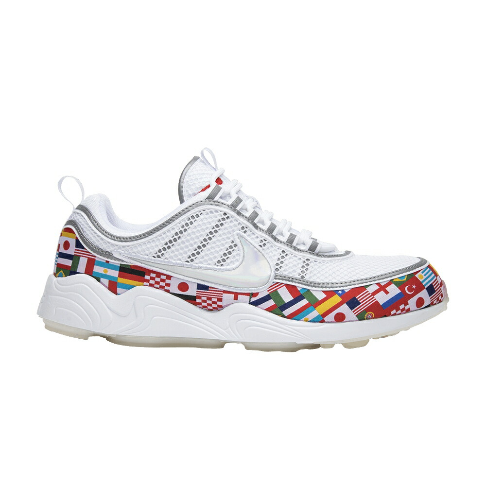 ナイキ 望遠レンズ 白いこと 白いこと \u002716 \u0027INTERNATIONAL FLAG\u0027 スニーカー メンズ NIKE AIR ZOOM SPIRIDON NIC QS / WHITE MULTI COLOR