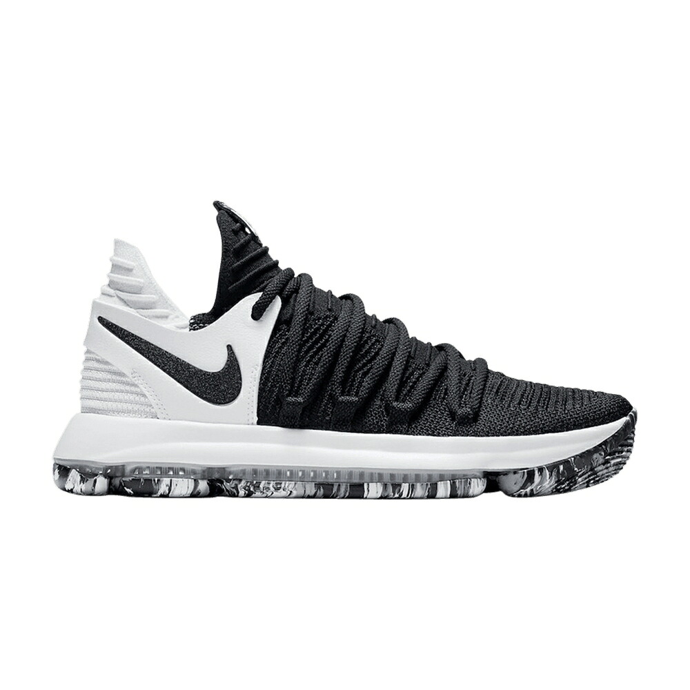 ナイキ 黒色 ブラック 白色 ホワイト スニーカー メンズ NIKE KD 10 EP / BLACK BLACK WHITE｜スニケス