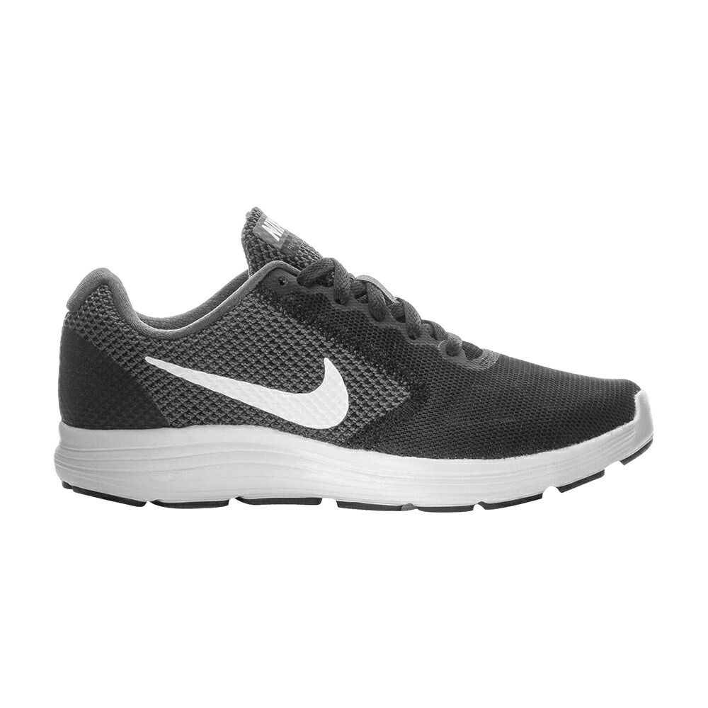 ナイキ 大変革 薄墨色 薄墨色 白いこと 白いこと 黒いこと 黒いこと スニーカー レディース NIKE WMNS REVOLUTION 3 / DARK GREY WHITE BLACK