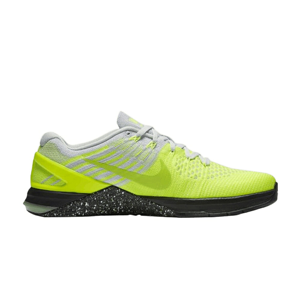 ナイキ フライニット ピュア プラチナム 黒色 ブラック 'VOLT' スニーカー メンズ NIKE METCON DSX FLYKNIT / VOLT PURE PLATINUM BLACK GHOST