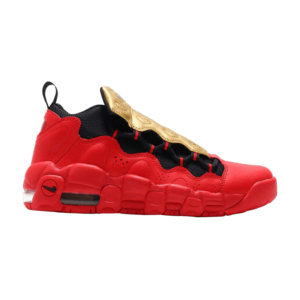 ナイキ 赤 赤いこと 黒いこと 黒いこと エアモアマネー \u0027UNIVERSITY RED\u0027 お坊っちゃん キッズ NIKE AIR MORE MONEY GS / UNIVERSITY RED BLACK METALLIC もの言う花 マタニティ スニーカー