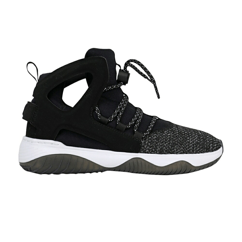 ナイキ フライト ハラチ ウルトラ 黒色 ブラック 白色 ホワイト ジュニア キッズ NIKE AIR FLIGHT HUARACHE ULTRA GS / BLACK BLACK WHITE VOLT ベビー マタニティ スニーカー