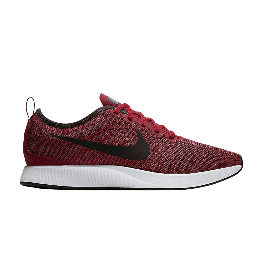 ナイキ 赤 レッド 黒色 ブラック 白色 ホワイト スニーカー メンズ NIKE DUALTONE RACER / NOBLE RED PORT WINE BLACK WHITE|スニケス