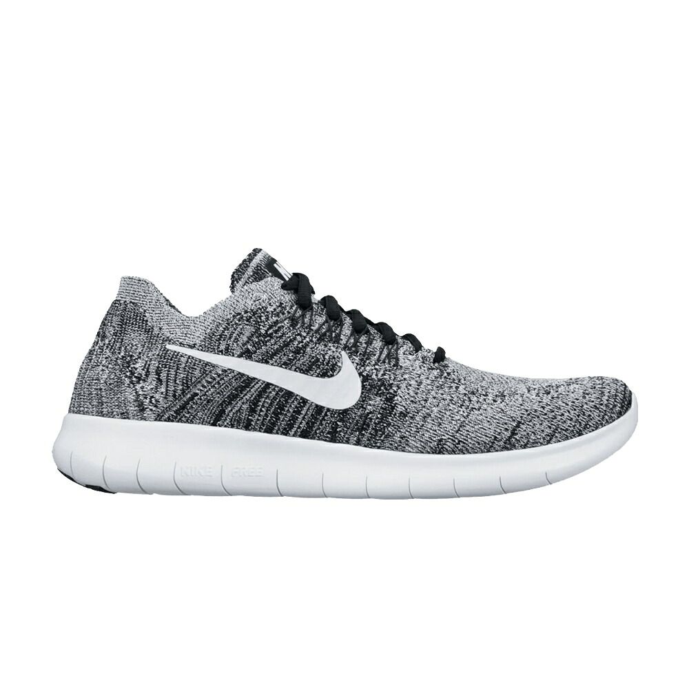 ナイキ フリー フライニット 黒色 ブラック 白色 ホワイト ボルト 'BLACK WHITE' スニーカー レディース NIKE WMNS FREE RN FLYKNIT / BLACK WHITE BOLT