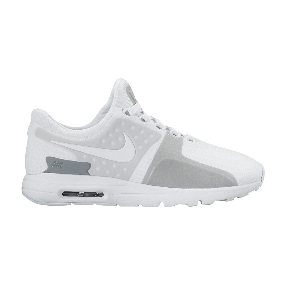 ナイキ マックス 皆無 白いこと 白いこと 薄墨色 薄墨色 大気圏マックス スニーカー レディース NIKE WMNS AIR MAX ZERO SI / WHITE WHITE WOLF GREY