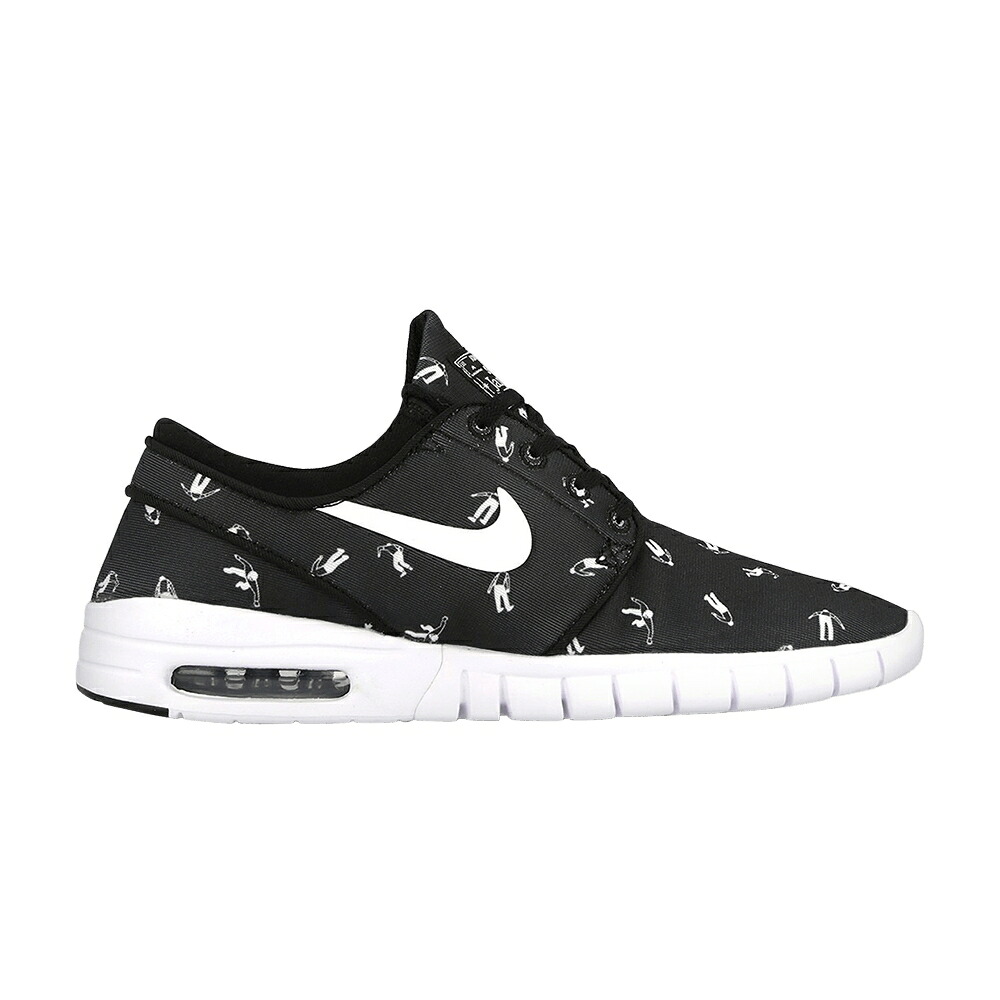 ナイキ エスビー マックス プレミアム 黒色 ブラック 白色 ホワイト 'GEOFF MCFETRIDGE' スニーカー メンズ NIKE SB STEFAN JANOSKI MAX PREMIUM / BLACK WHITE