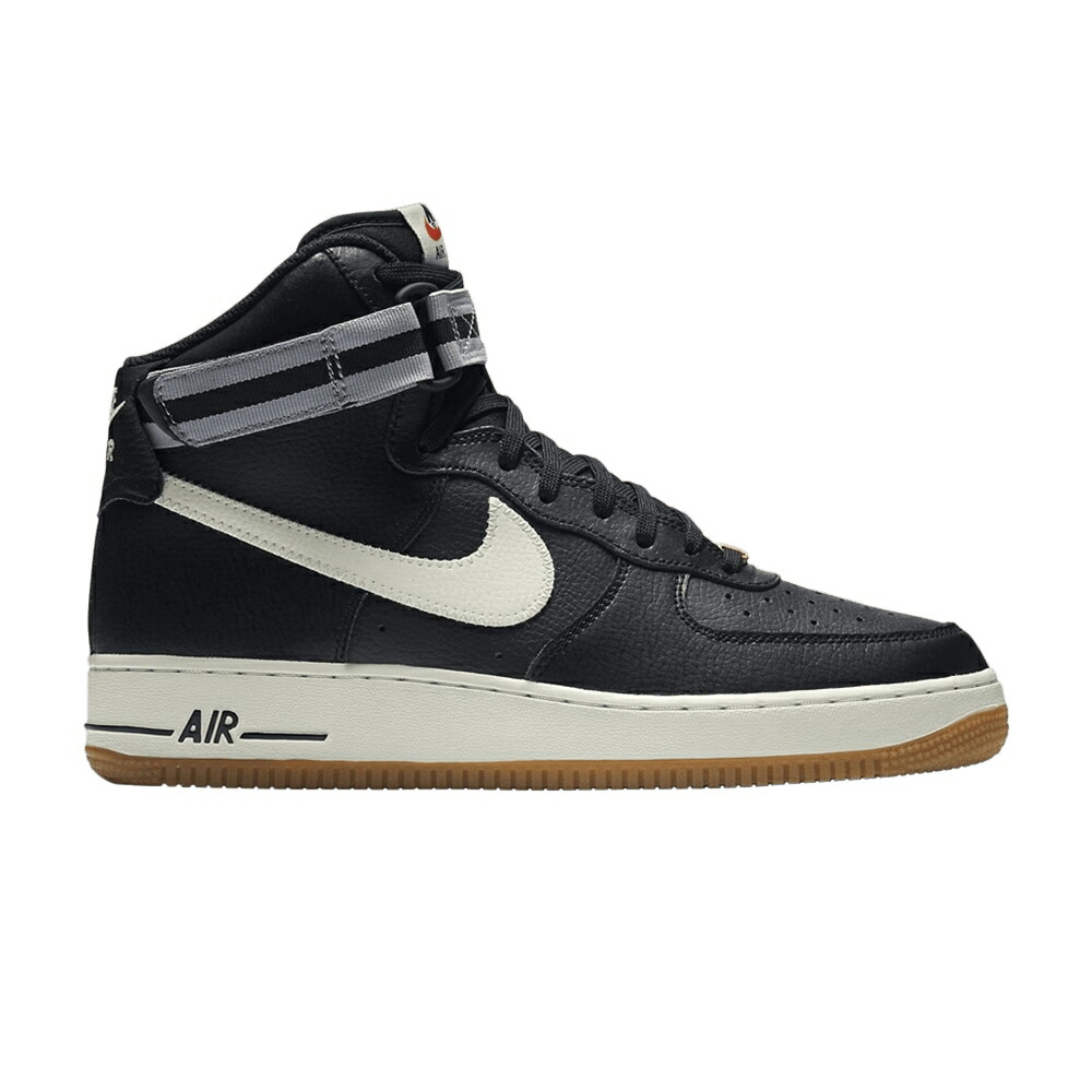 ナイキ ハイ 黒色 ブラック 灰色 グレー エアフォース スニーカー メンズ NIKE AIR FORCE 1 HIGH / BLACK WOLF GREY SAIL