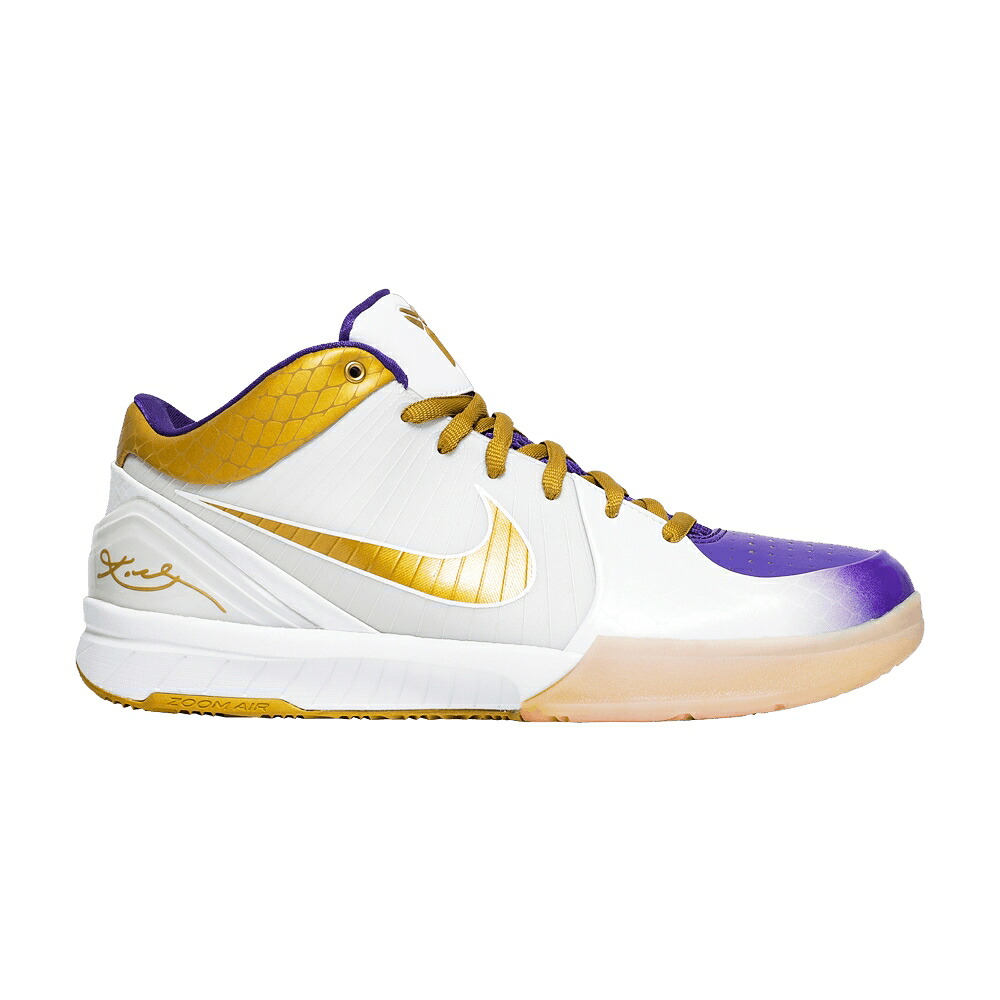 ナイキ ズーム コービー 白色 ホワイト ゴールド 'MLK' スニーカー メンズ NIKE ZOOM KOBE 4 / WHITE METALLIC GOLD VARSITY|スニケス