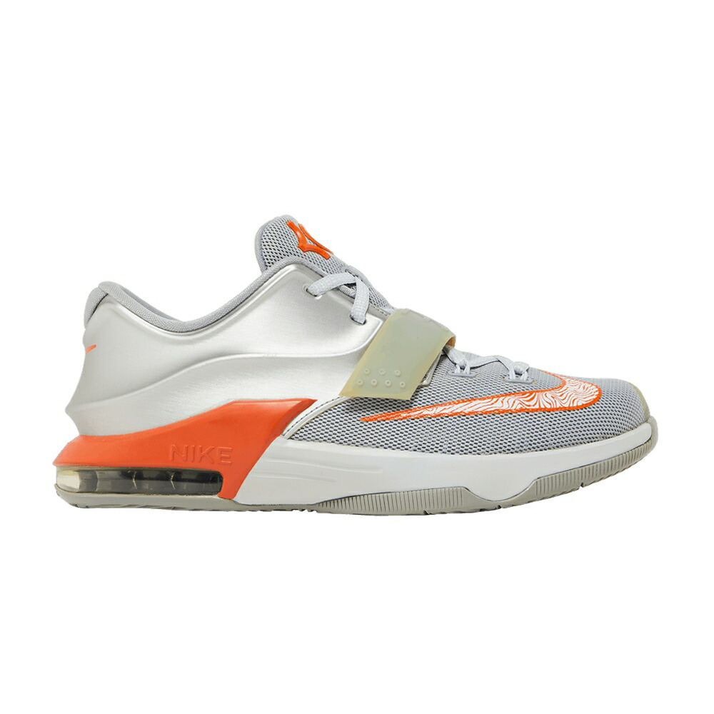 ナイキ 'WILD WEST' ジュニア キッズ NIKE KD 7 GS / MTLLC SLVR URBN ORNG WLF GRY P ベビー マタニティ スニーカー画像