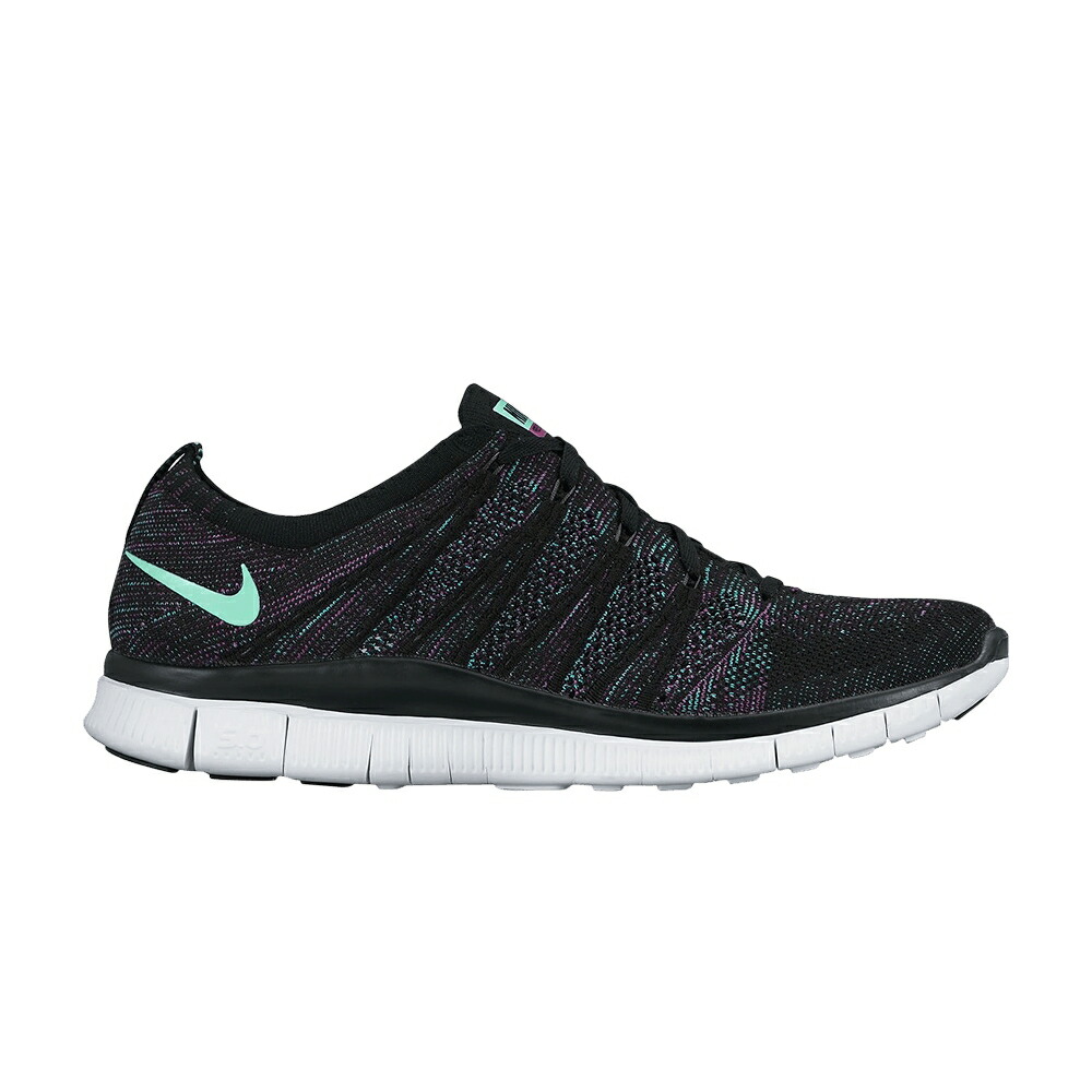ナイキ フリー フライニット スニーカー メンズ NIKE FREE FLYKNIT NSW / BLK GRN GLW RDNT EMRLD VVD PRP 50,100円