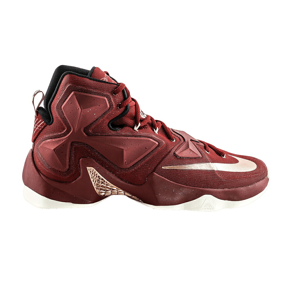 ナイキ レブロン サーティーン チーム 赤 レッド 銅 ブロンズ 'GREATNESS' スニーカー メンズ NIKE LEBRON 13 / TEAM RED METALLIC RD BRONZE｜スニケス