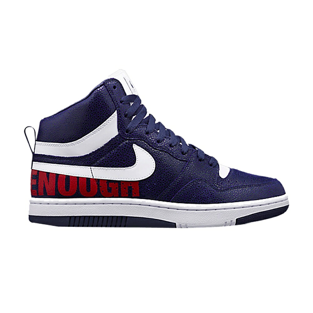 ナイキ コート ミッド 紺色 ネイビー 白色 ホワイト スニーカー メンズ NIKE GOODENOUGH X NIKELAB COURT FORCE MID / MIDNIGHT NAVY WHITE UNIVERSITY