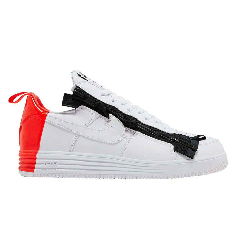 ナイキ ルーナー ルナー 白いこと 白いこと クリムゾン \u0027ZIP\u0027 スニーカー メンズ NIKE ACRONYM X LUNAR FORCE 1 SP / WHITE BRIGHT CRIMSON