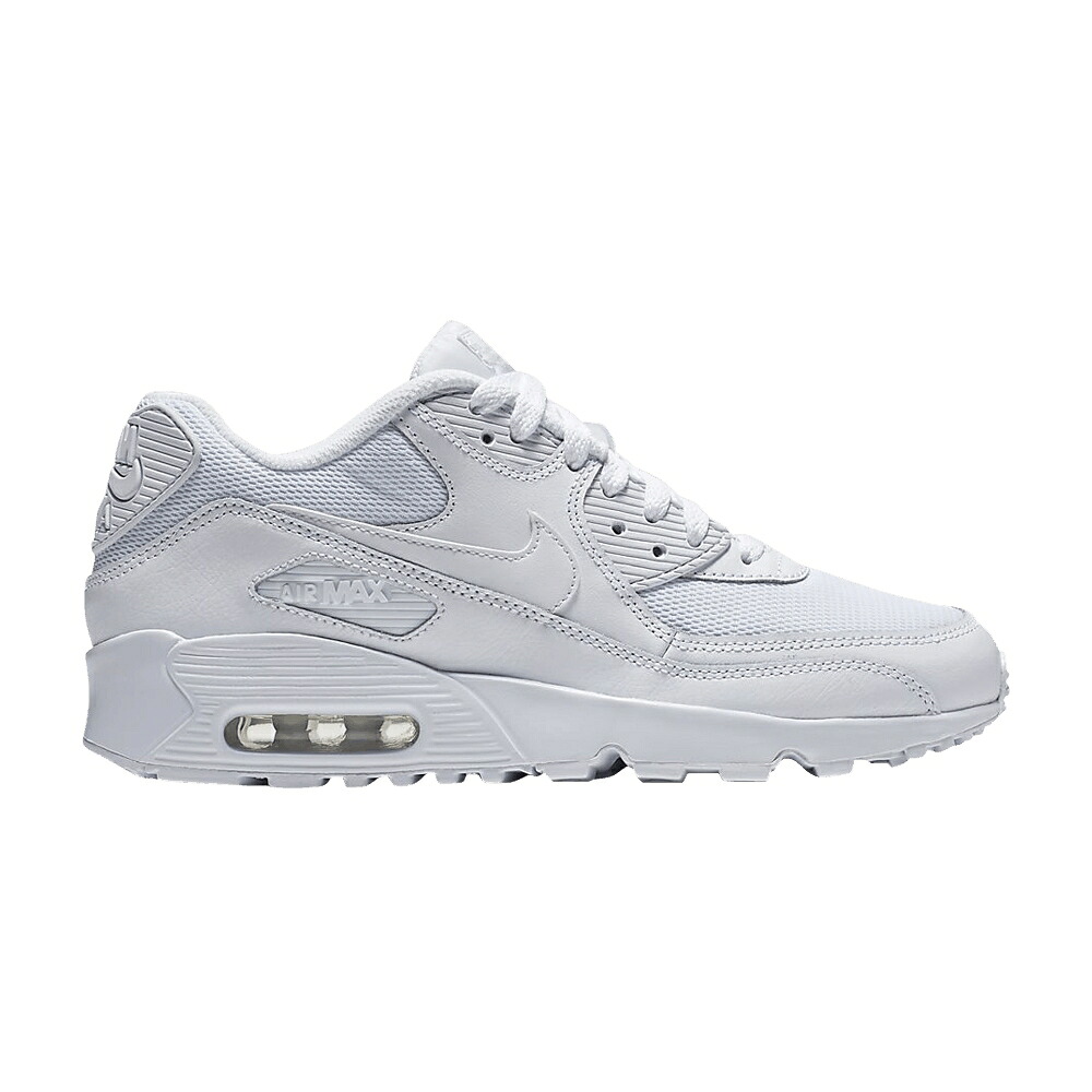 ナイキ マックス 白色 ホワイト エアマックス 'TRIPLE WHITE' ジュニア キッズ NIKE AIR MAX 90 MESH GS / WHITE WHITE WHITE ベビー マタニティ スニーカー｜スニケス