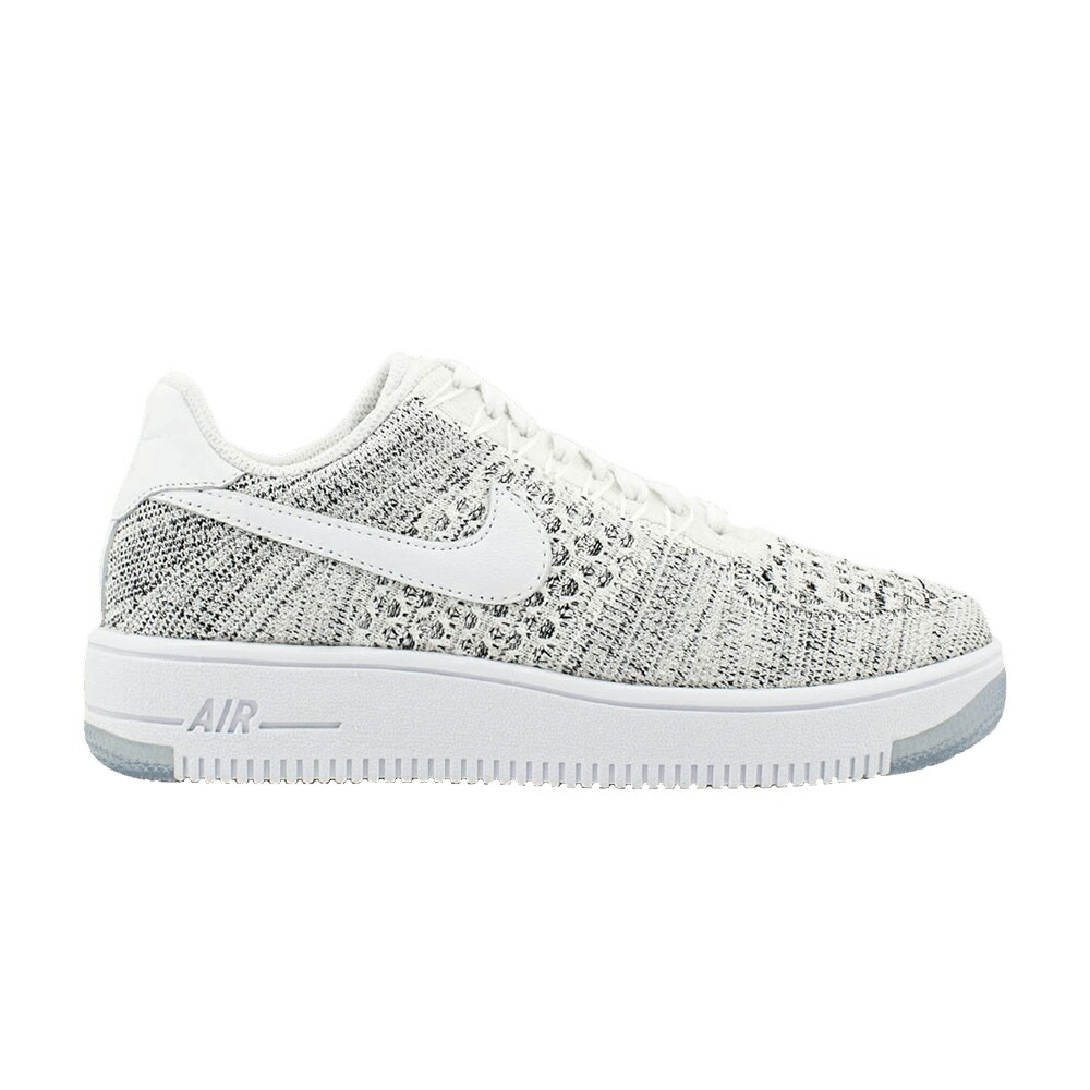 ナイキ フライニット 白色 ホワイト 灰色 グレー エアフォース 'WHITE' スニーカー レディース NIKE WMNS AIR FORCE 1 FLYKNIT LOW / WHITE WHITE GREY|スニケス