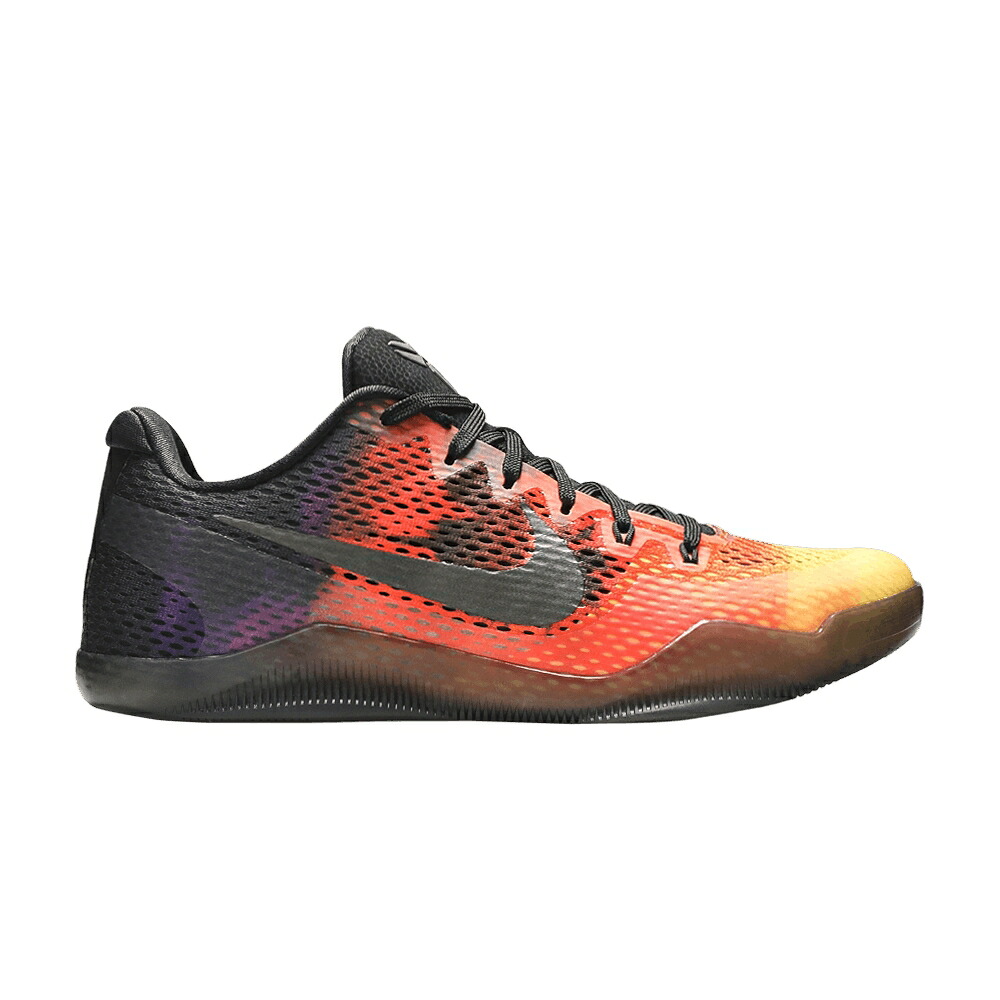ナイキ コービー クリムゾン 黒色 ブラック 紫 バイオレット 'SUNSET' スニーカー メンズ NIKE KOBE 11 / TOTAL CRIMSON BLACK HYPER VIOLET|スニケス