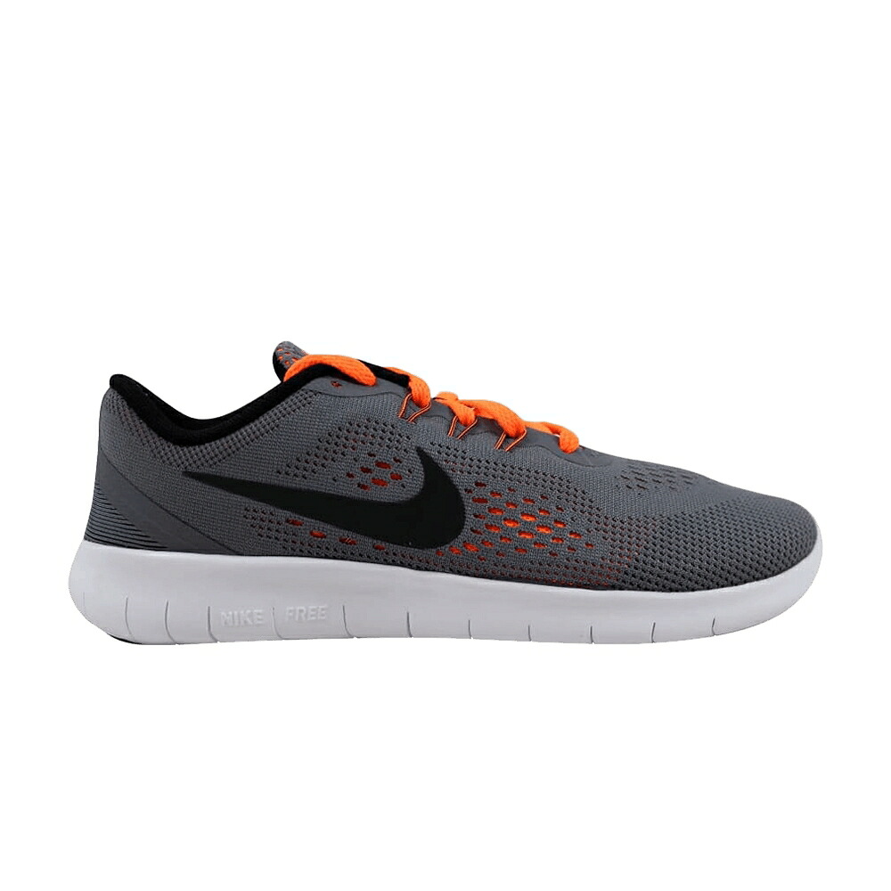 ナイキ フリー クール 灰色 グレー 黒色 ブラック 橙 オレンジ 'TOTAL ORANGE' ジュニア キッズ NIKE FREE RN GS / COOL GREY BLACK TOTAL ORANGE ベビー マタニティ スニーカー｜スニケス 24,420円