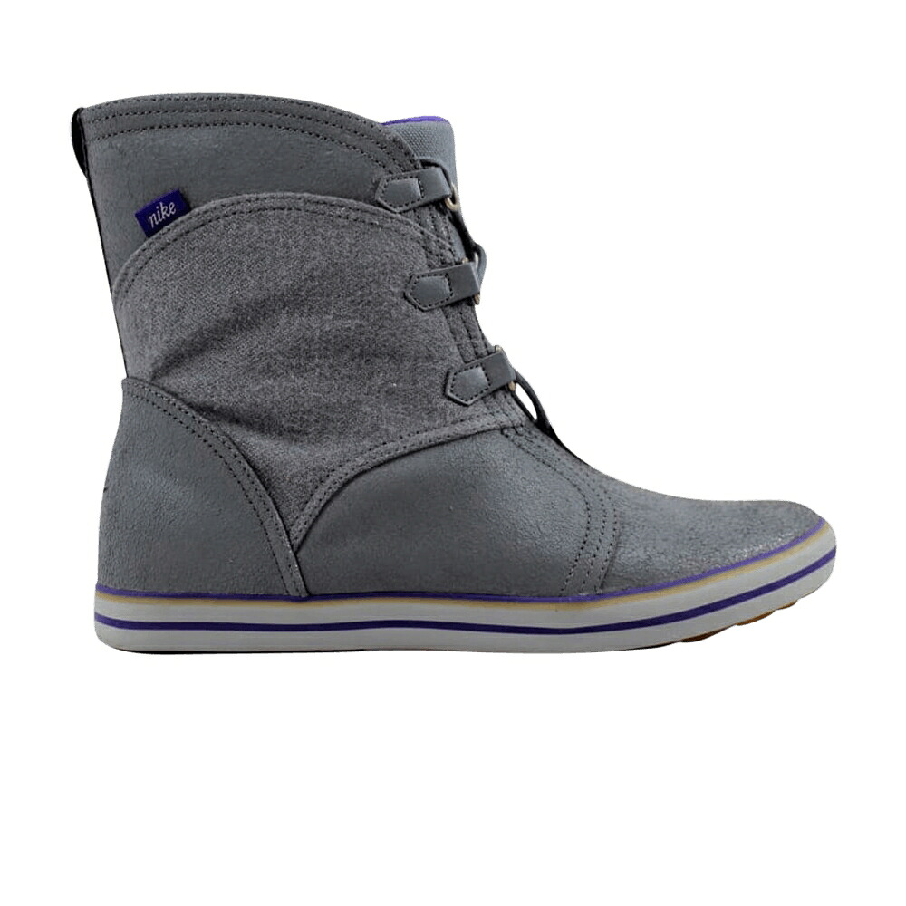 ナイキ ミッド レザー クール 灰色 グレー コート 紫 パープル 'COOL GREY' スニーカー レディース NIKE WMNS CARICO MID LEATHER / COOL GREY COURT PURPLE