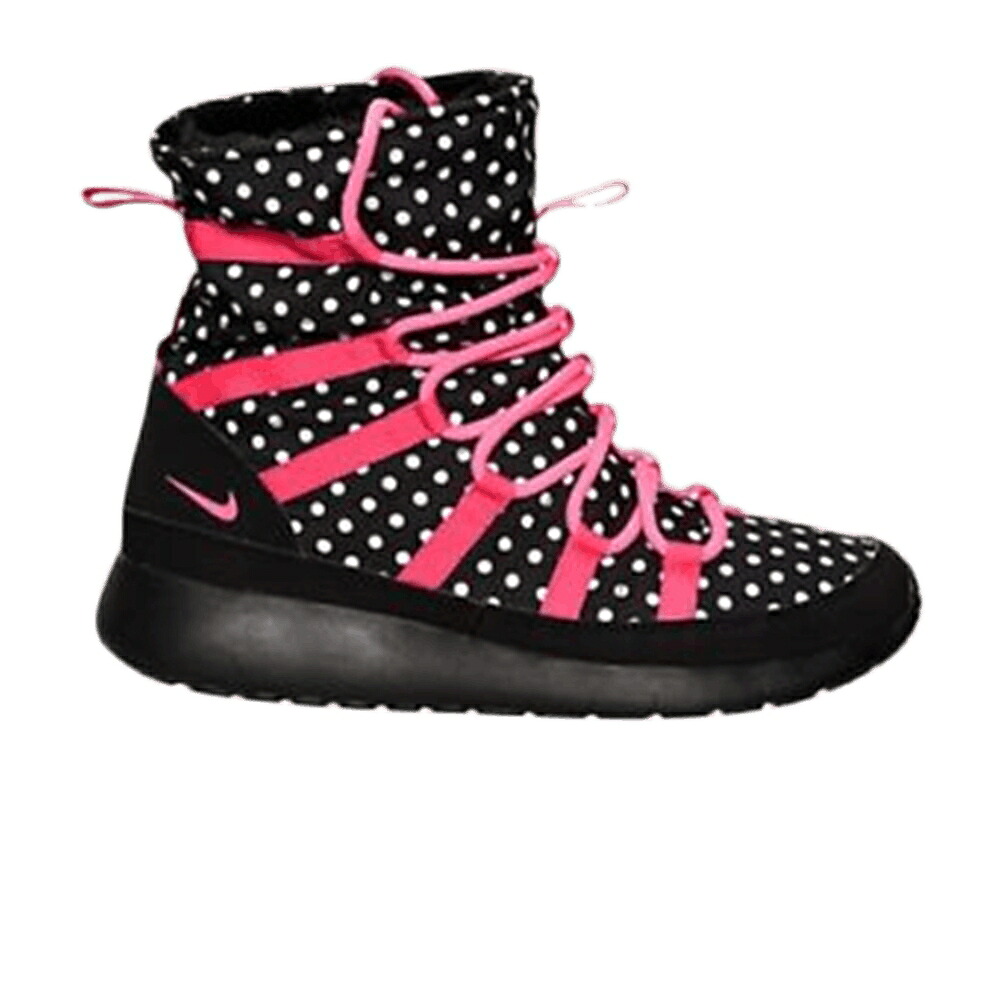 ナイキ 黒いこと 黒いこと さくら色 白いこと 白いこと ローシワン お坊っちゃん キッズ NIKE ROSHE ONE HI GS / BLACK PINK WHITE もの言う花 マタニティ スニーカー