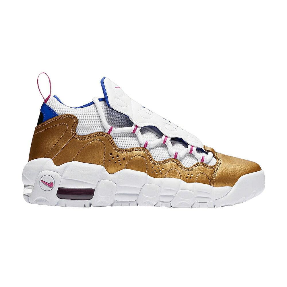 ナイキ 白色 ホワイト ブラスト エアモアマネー 'FUSCHIA BLAST' ジュニア キッズ NIKE AIR MORE MONEY GS / WHITE FUCHSIA BLAST METALLIC ベビー マタニティ スニーカー