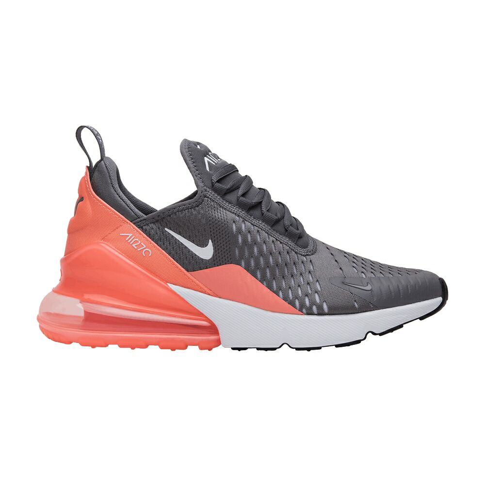 ナイキ マックス 白いこと 白いこと さくら色 エア湖マックス \u0027GUNSMOKE\u0027 お坊っちゃん キッズ NIKE AIR MAX 270 GS / GUNSMOKE WHITE LIGHT ATOMIC PINK もの言う花 マタニティ スニーカー