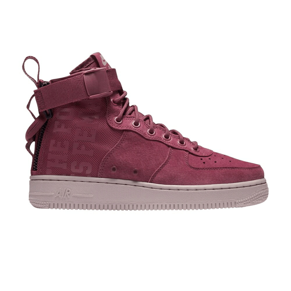 ナイキ ミッド ビンテージ ヴィンテージ ローズ エアフォース 'FORCE FEMALE' スニーカー レディース NIKE WMNS SF AIR FORCE 1 MID IS / VINTAGE WINE PARTICLE ROSE HOT