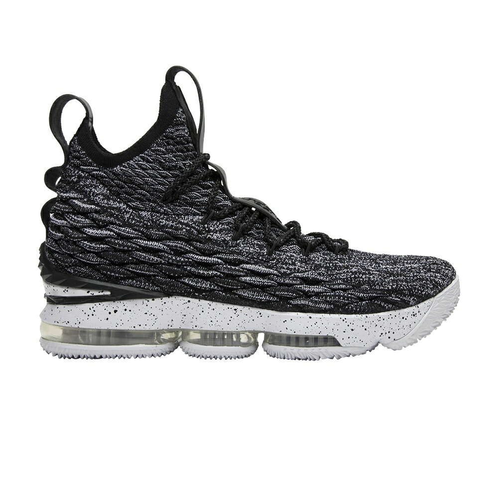 ナイキ レブロン 黒色 ブラック 白色 ホワイト ASHES スニーカー メンズ NIKE LEBRON 15 / BLACK WHITE WHITE