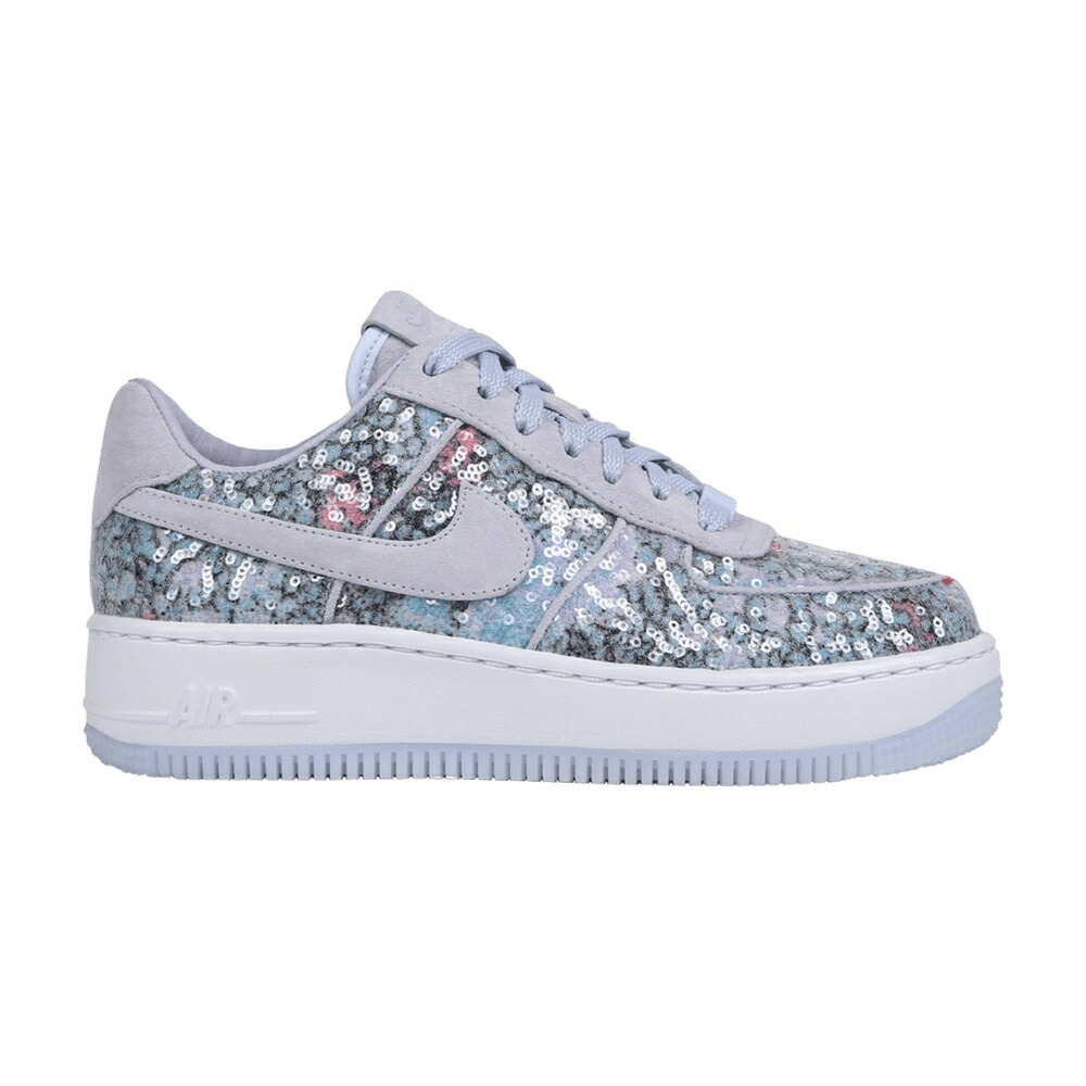 ナイキ 紫 パープル エアフォース GLASS SLIPPER スニーカー レディース NIKE WMNS AIR FORCE 1 UPSTEP LOW / PALEST PURPLE PALEST PURPLE