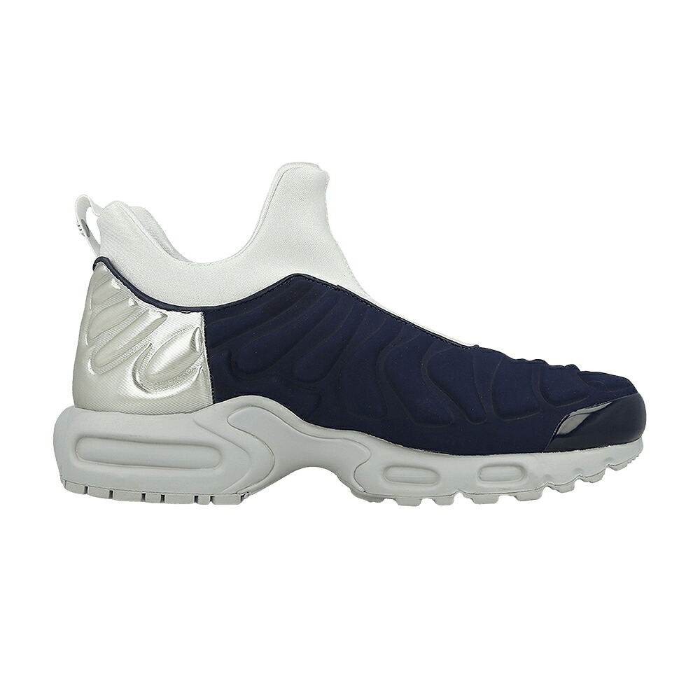 ナイキ マックス 紺色 ネイビー 銀色 シルバー エアマックスプラス スニーカー レディース NIKE WMNS AIR MAX PLUS SLIP SP / MIDNIGHT NAVY METALLIC SILVER｜スニケス