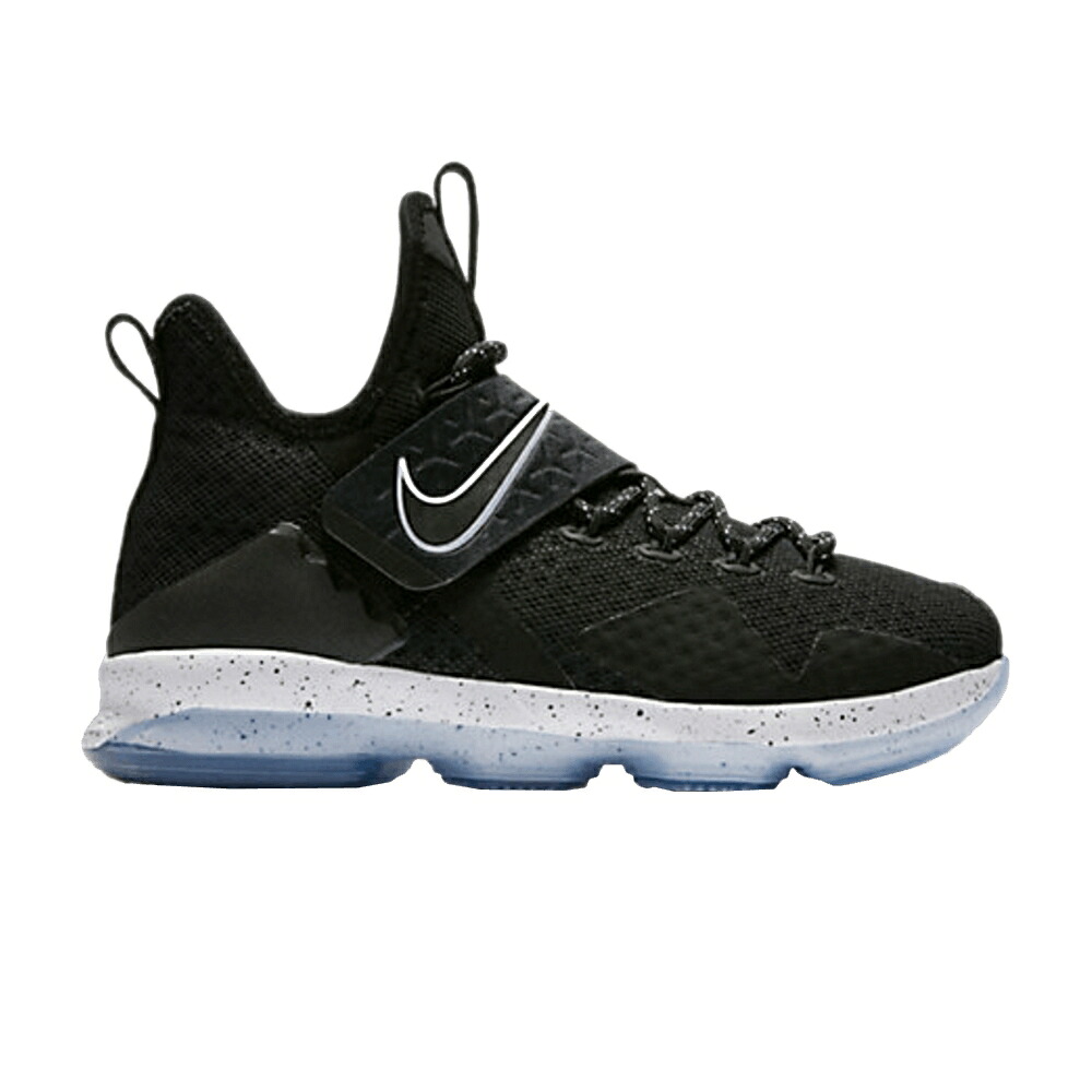 ナイキ レブロン 黒色 ブラック 白色 ホワイト 'BLACK ICE' スニーカー メンズ NIKE LEBRON 14 BG / BLACK BLACK WHITE