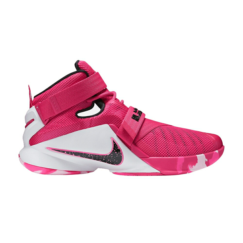 ナイキ レブロン ソルジャー 白色 ホワイト THINK PINK スニーカー メンズ NIKE LEBRON SOLDIER 9 / VVD PNK MTLLC SLVR WHITE PNK P