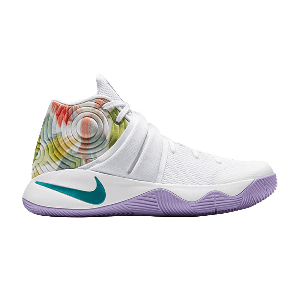 ナイキ カイリー 白いこと 白いこと 翡翆 ジェード \u0027EASTER\u0027 スニーカー メンズ NIKE KYRIE 2 / WHITE HYPER JADE URBAN LILAC 靴-スニーカー