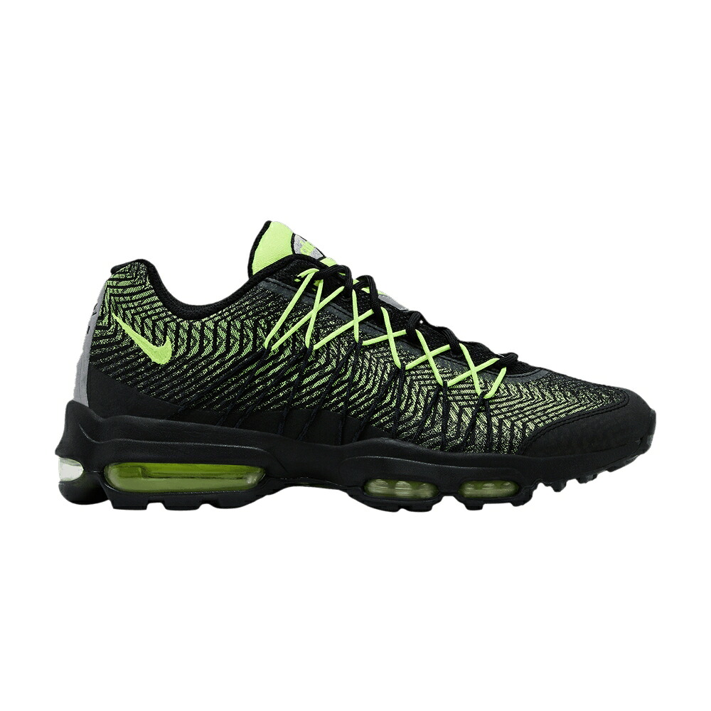 ナイキ マックス ウルトラ 黒色 ブラック 灰色 グレー 銀色 シルバー エアマックス 'BLACK VOLT' スニーカー メンズ NIKE AIR MAX 95 ULTRA JACQUARD / BLACK DARK GREY METALLIC SILVER