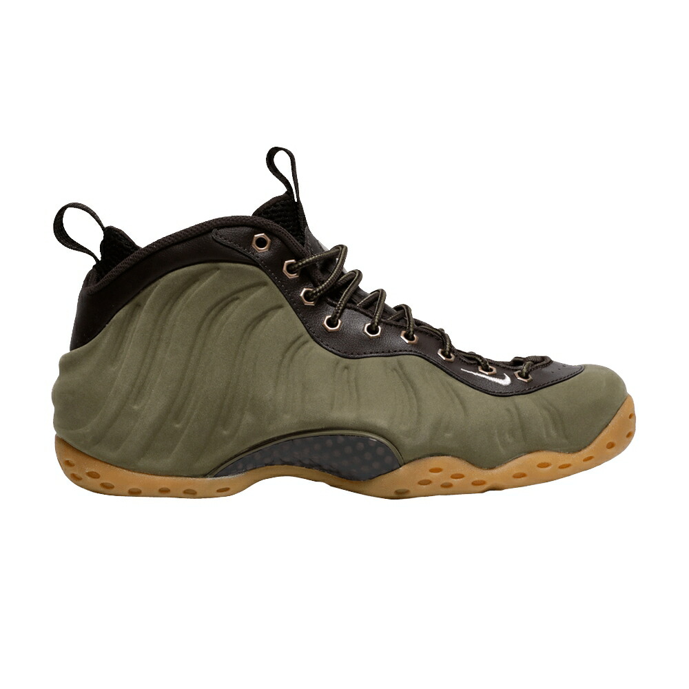 ナイキ フォームポジット オリーブ 茶色 ブラウン 黒色 ブラック エアフォームポジットワン OLIVE スニーカー メンズ NIKE AIR FOAMPOSITE ONE PRM / MEDIUM OLIVE VELVET BROWN BLACK