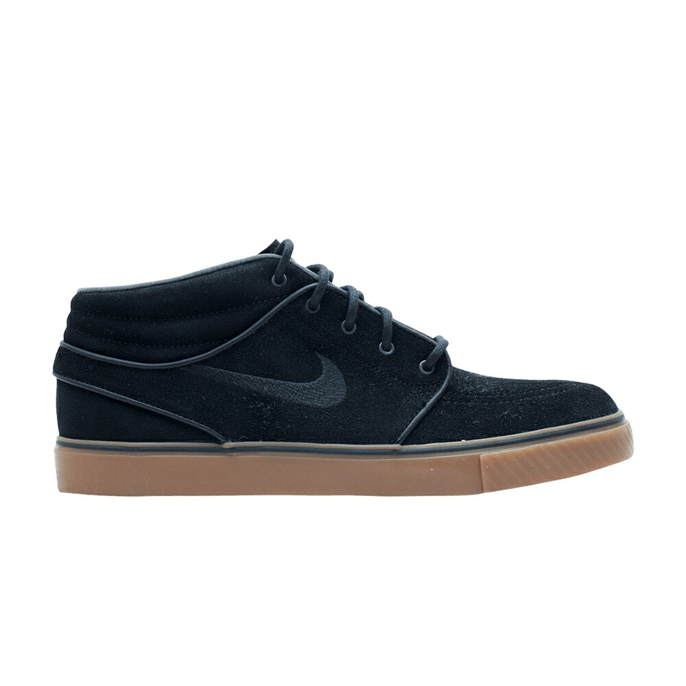 ナイキ 望遠レンズ ミッド 黒いこと 黒いこと 赤銅色 赤銅色 スニーカー メンズ NIKE ZOOM STEFAN JANOSKI MID / BLACK BLACK GUM MED BROWN