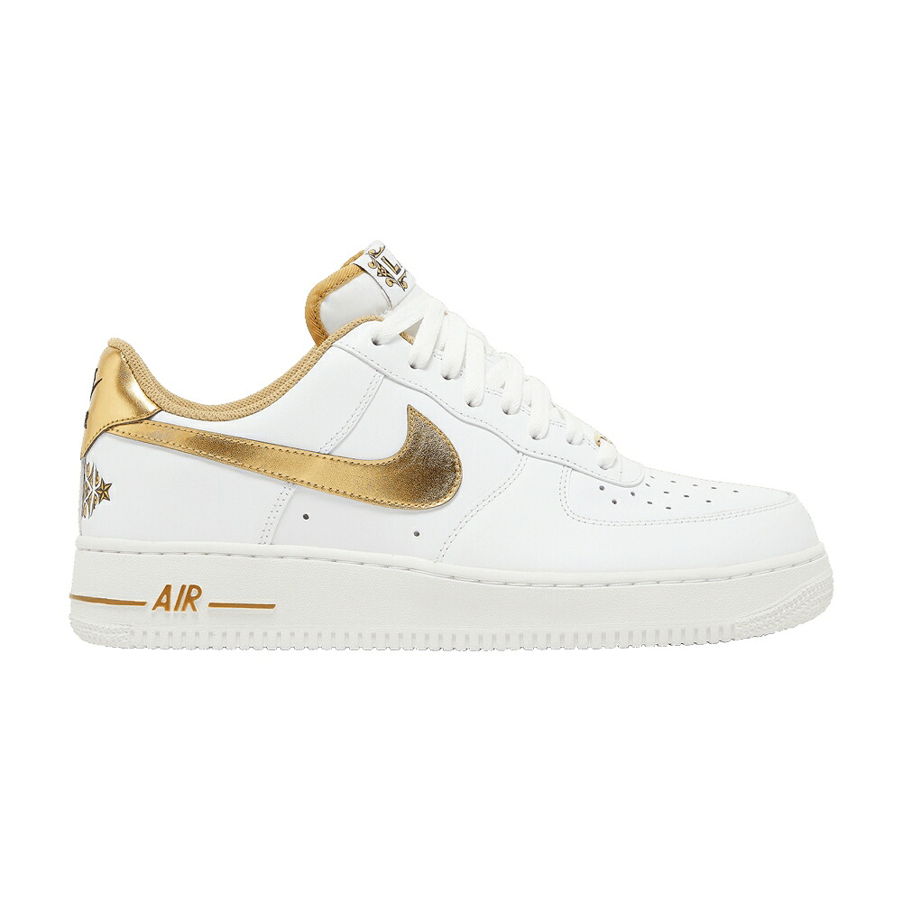 ナイキ 白色 ホワイト ゴールド 黒色 ブラック エアフォース '07 'ALLSTAR HOLLYWOOD' スニーカー メンズ NIKE AIR FORCE 1 'ALL-STAR 2011 / WHITE METALLIC GOLD BLACK
