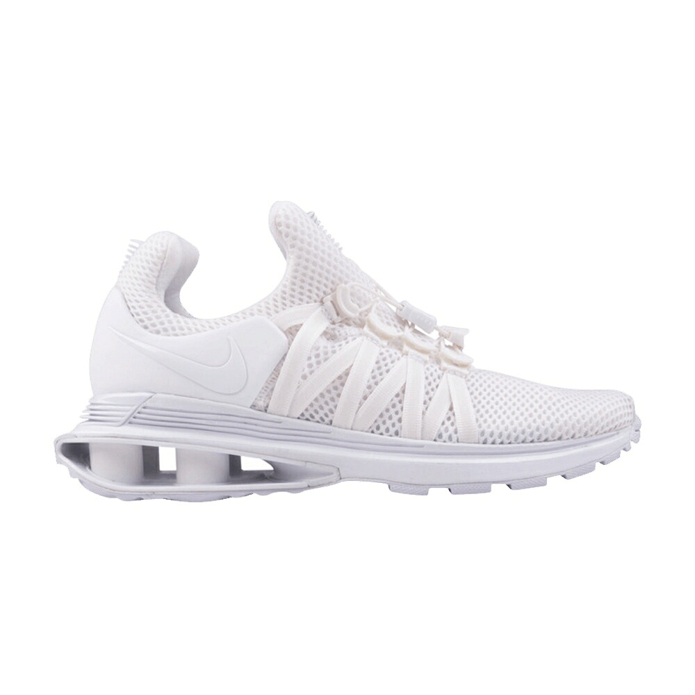ナイキ ショックス 白いこと 白いこと \u0027TRIPLE WHITE\u0027 スニーカー レディース NIKE WMNS SHOX GRAVITY / WHITE WHITE WHITE 靴-スニーカー-レディース靴