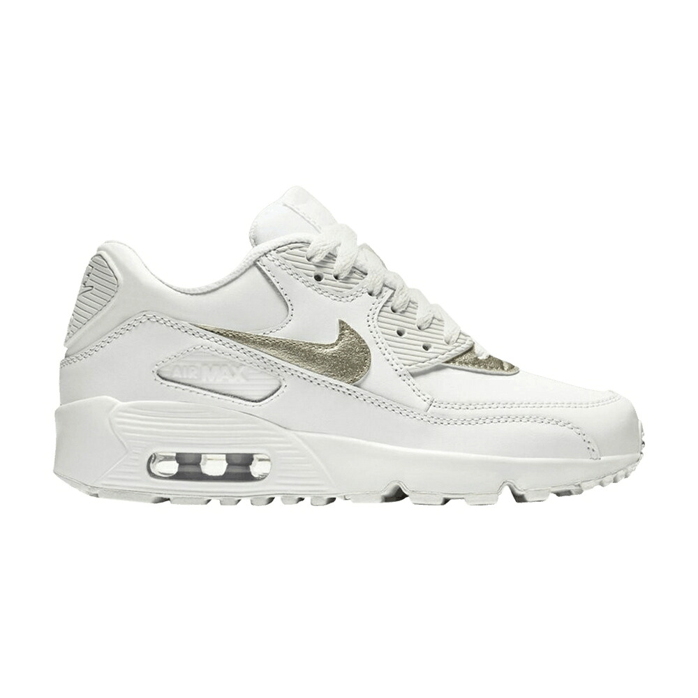 ナイキ マックス 白色 ホワイト ゴールド エアマックス 'SUMMIT WHITE' ジュニア キッズ NIKE AIR MAX 90 LTR GS / SUMMIT WHITE METALLIC GOLD ベビー マタニティ スニーカー