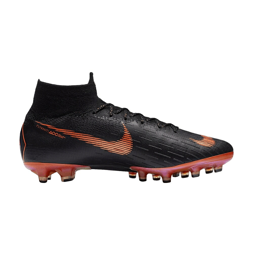 ナイキ エリート 黒色 ブラック 橙 オレンジ スニーカー メンズ NIKE SUPERFLY 6 ELITE ARTIFICIAL-GRASS / BLACK TOTAL ORANGE|スニケス