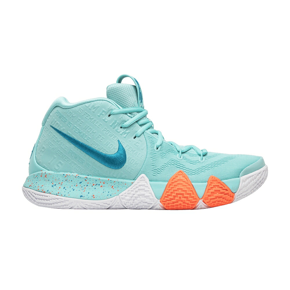 ナイキ カイリー アクア ネオ \u0027POWER FEMALE\u0027 スニーカー メンズ NIKE KYRIE 4 IS / LIGHT AQUA NEO TURQUOISE