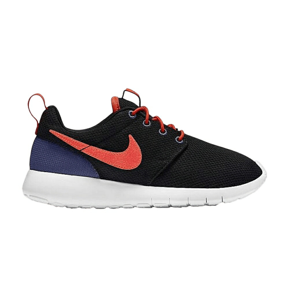 ナイキ 黒いこと 黒いこと クリムゾン 紫 パープル ローシワン お坊っちゃん キッズ NIKE ROSHE ONE GS / BLACK TOTAL CRIMSON DARK PURPLE もの言う花 マタニティ スニーカー