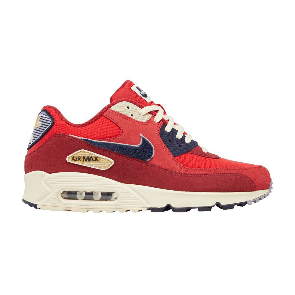 ナイキ マックス 赤 レッド 青色 ブルー エアマックス VARSITY PACK スニーカー メンズ NIKE AIR MAX 90 / UNIVERSITY RED BLACKENED BLUE