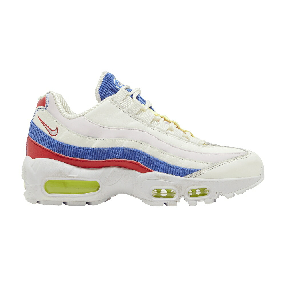 ナイキ マックス クリーム 白色 ホワイト 赤 レッド 青色 ブルー エアマックス 'PANACHE' スニーカー レディース NIKE WMNS AIR MAX 95 SE / CREAM WHITE RED BLUE