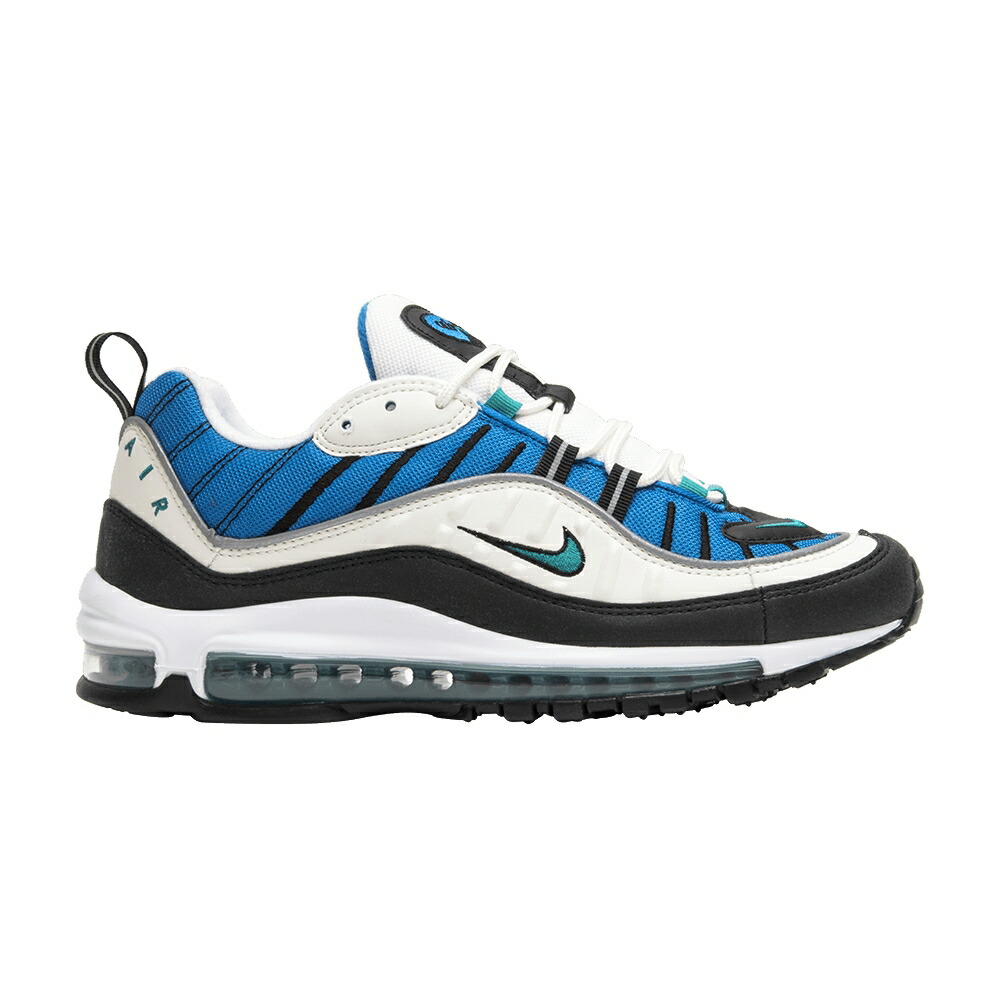 ナイキ マックス 青み 青色 大気圏マックス \u0027BLUE NEBULA\u0027 スニーカー レディース NIKE WMNS AIR MAX 98 / SAIL RADIANT EMERALD BLUE NEBULA