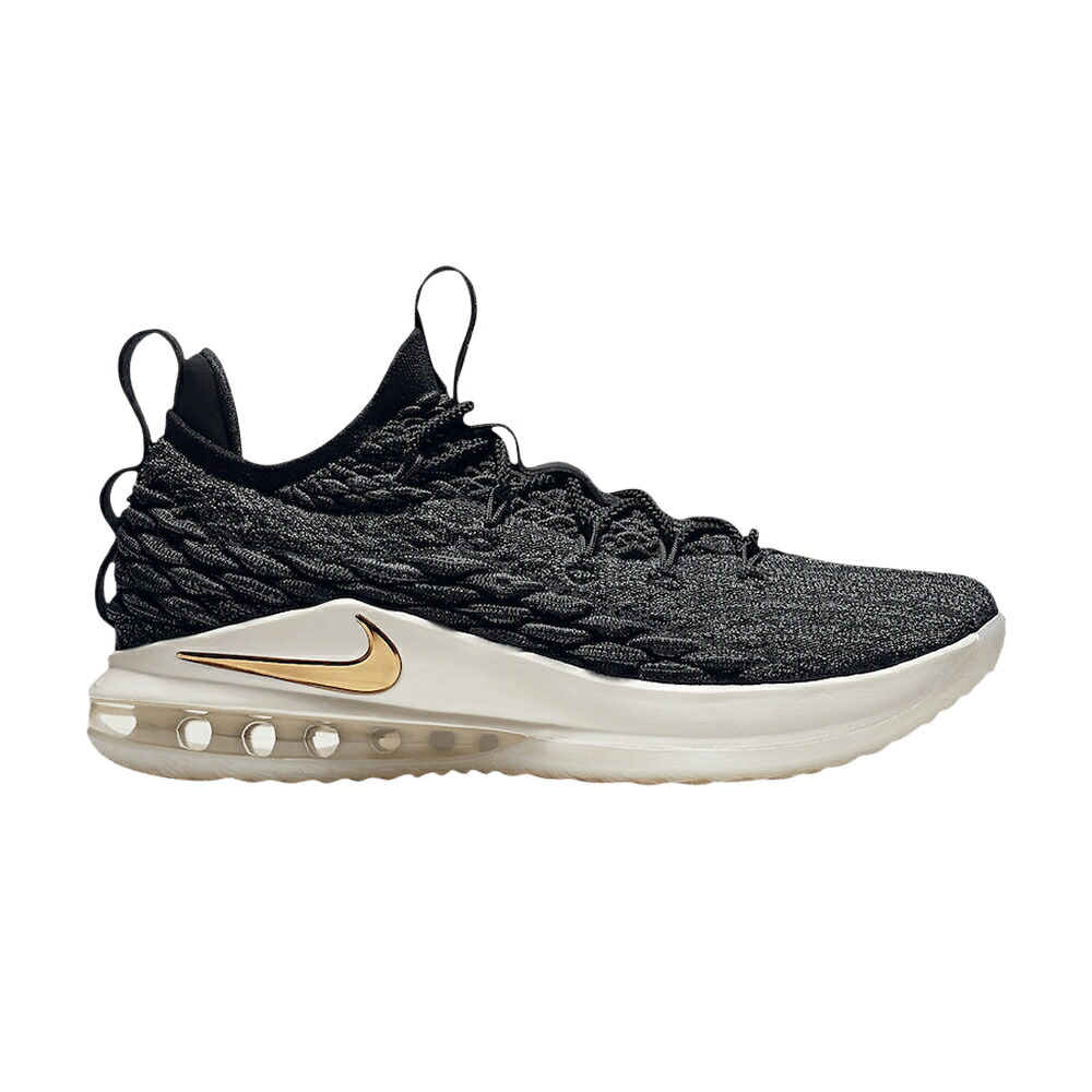 ナイキ レブロン 黒いこと 黒いこと ゴールド \u0027METALLIC GOLD\u0027 スニーカー メンズ NIKE LEBRON 15 LOW / BLACK METALLIC GOLD PHANTOM