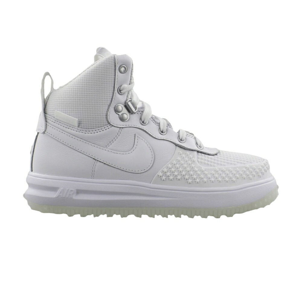 ナイキ ルーナー ルナー 白いこと 白いこと \u0027WHITE\u0027 御坊っちゃん キッズ NIKE LUNAR FORCE 1 DUCKBOOT GS / WHITE WHITE もの言う花 マタニティ スニーカー 靴-スニーカー-キッズファッション