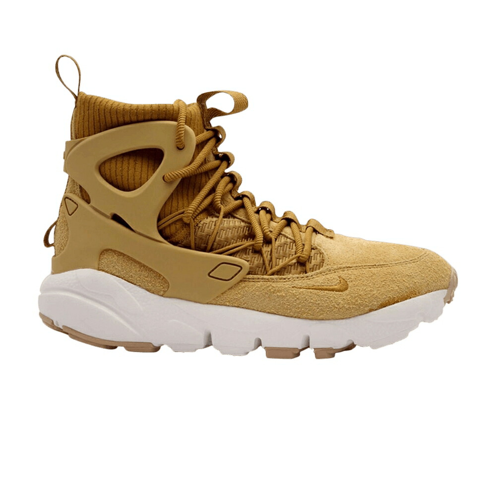 ナイキ ミッド ウィート 白色 ホワイト 'WHEAT' スニーカー レディース NIKE WMNS AIR FOOTSCAPE MID UTILITY / WHEAT WHEAT SUMMIT WHITE GUM MED