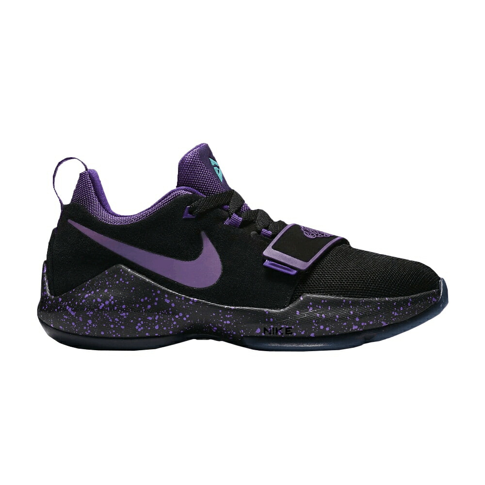 ナイキ 黒いこと 黒いこと 厚地の外套 紫 パープル \u0027GRAPE\u0027 お坊っちゃん キッズ NIKE PG 1 GS / BLACK COURT PURPLE HYPER GRAPE もの言う花 マタニティ スニーカー
