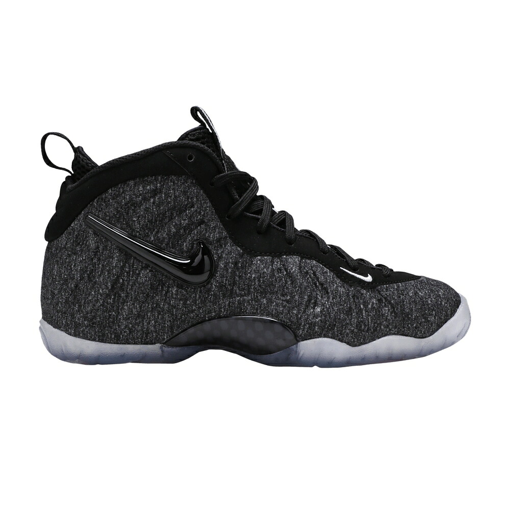 ナイキ プロ 灰色 グレー ヘザー 黒色 ブラック 'WOOL FLEECE' ジュニア キッズ NIKE LITTLE POSITE PRO GS / DARK GREY HEATHER BLACK BLACK ベビー マタニティ スニーカー|スニケス